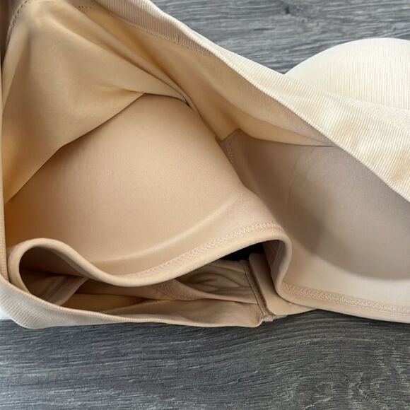 TRUEKIND Supportive Comfort Wireless Shaping Bra Large Beige Convertible Straps - Picture 10 of 11